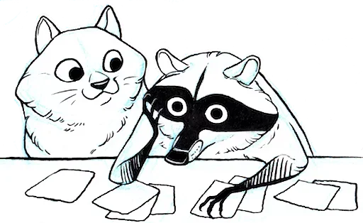 Эмодзи Coon Raccon