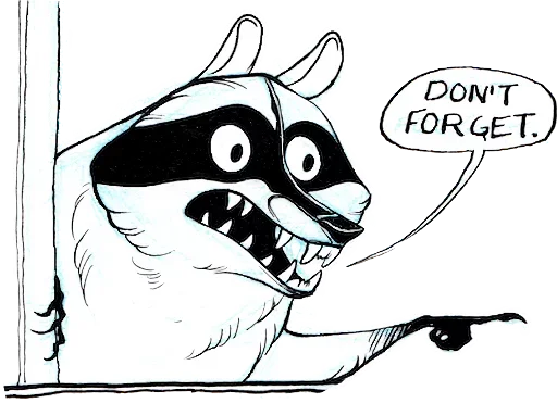 Эмодзи Coon Raccon
