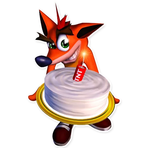 Эмодзи Crash Bandicoot