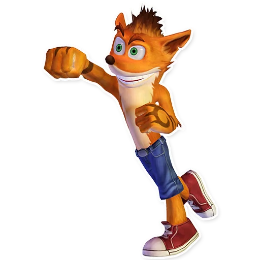 Эмодзи Crash Bandicoot