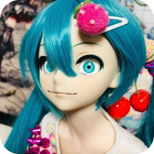 Эмодзи Creepy Miku Doll