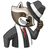 Эмодзи Criminal Raccoon