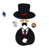 Эмодзи Crypto Gentlemans stickers