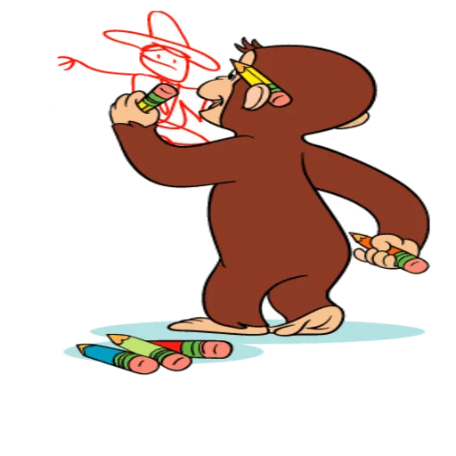 Эмодзи Curioso come George