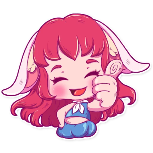Эмодзи Cute Bunny Girl