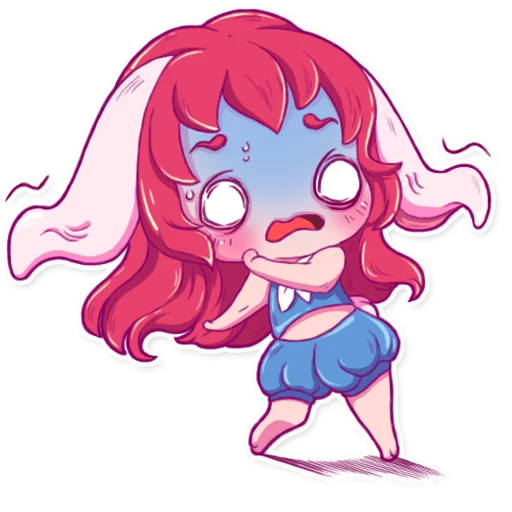 Эмодзи Cute Bunny Girl
