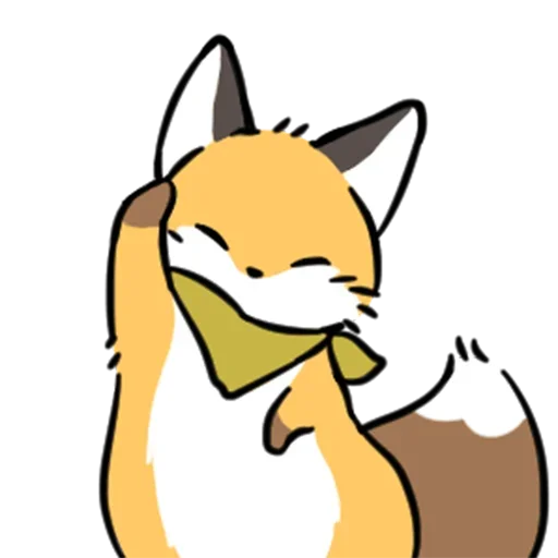 Эмодзи cute fox