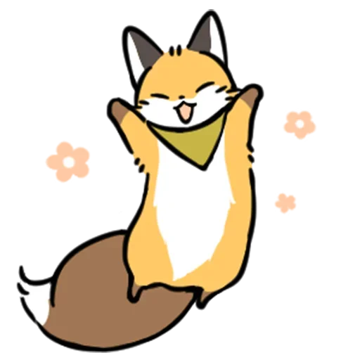 Эмодзи cute fox