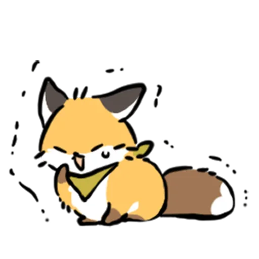 Эмодзи cute fox