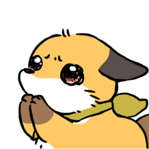 Эмодзи cute fox