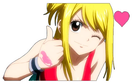 Эмодзи Lucy Heartfilia