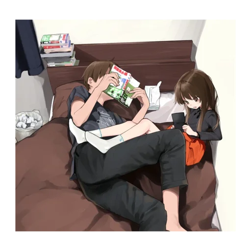 Эмодзи Cute anime love