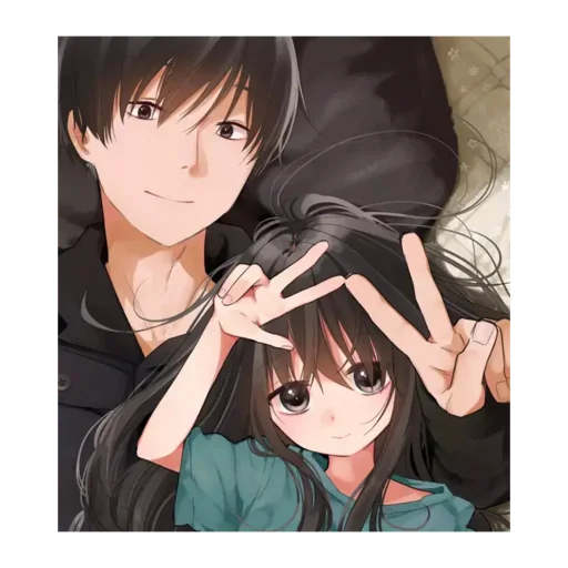 Эмодзи Cute anime love