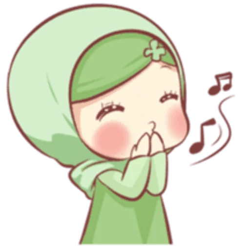Эмодзи Cute Muslim Girl