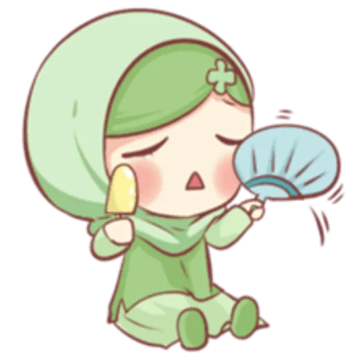 Эмодзи Cute Muslim Girl
