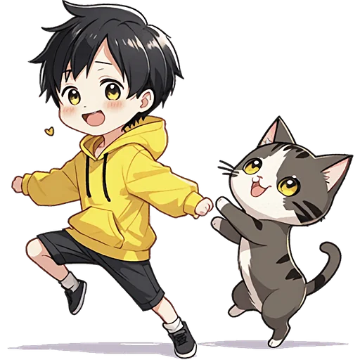 Эмодзи Худи кун и котик