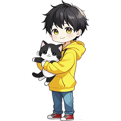 Эмодзи Худи кун и котик