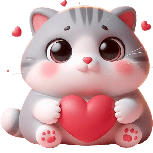 Эмодзи Милый котик