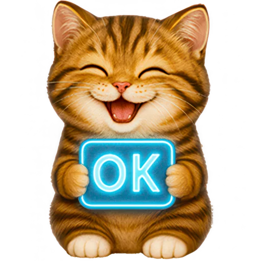 Эмодзи Пухленький котенок