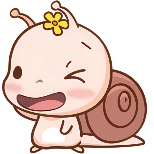 Эмодзи Малыш Улиточка