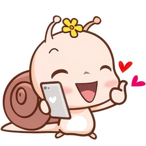 Эмодзи Малыш Улиточка