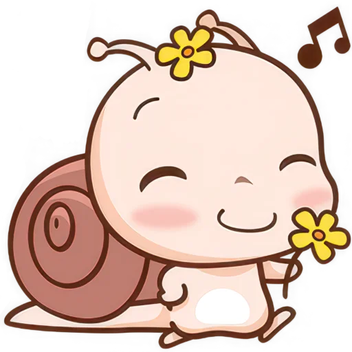 Эмодзи Малыш Улиточка