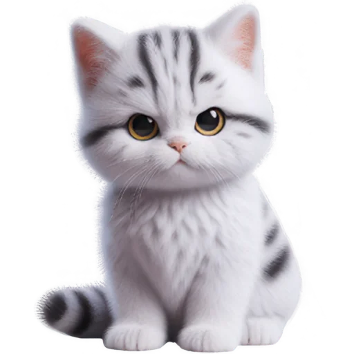 Эмодзи Полосатый котик