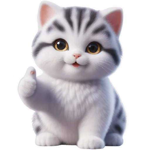 Эмодзи Полосатый котик