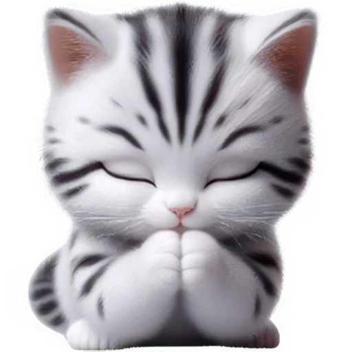 Эмодзи Полосатый котик