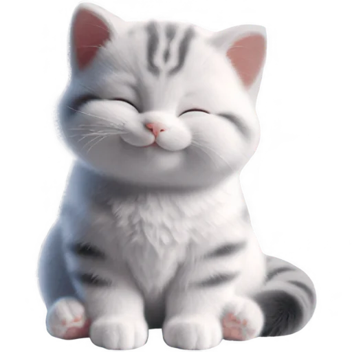 Эмодзи Полосатый котик