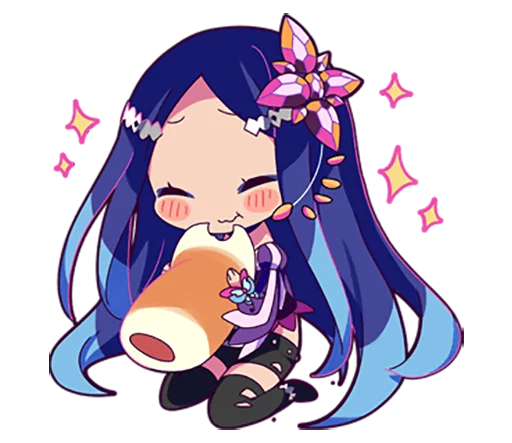 Эмодзи Cutie Chibi Aoki Lapis & Merli