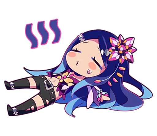 Эмодзи Cutie Chibi Aoki Lapis & Merli