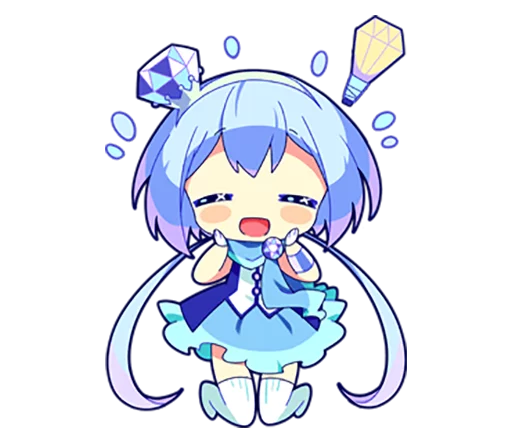 Эмодзи Cutie Chibi Aoki Lapis & Merli
