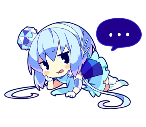 Эмодзи Cutie Chibi Aoki Lapis & Merli