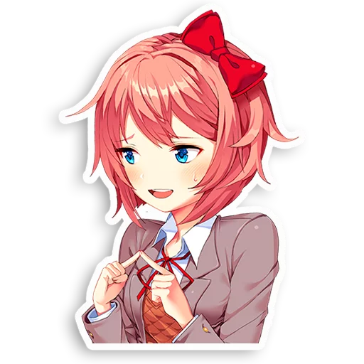 Эмодзи DDLC Sayori