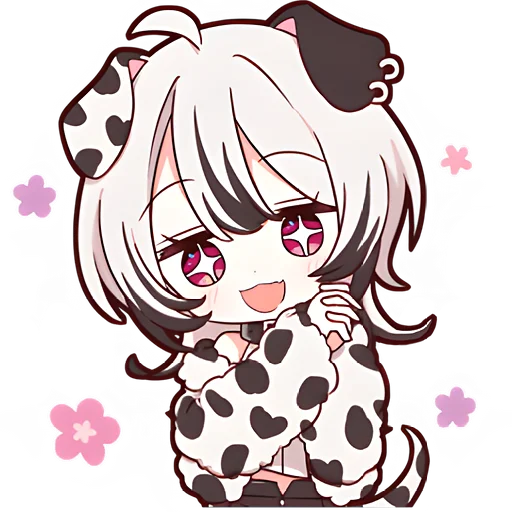 Эмодзи Далматинская тян | Dalmatian chan