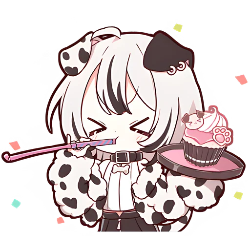 Эмодзи Далматинская тян | Dalmatian chan