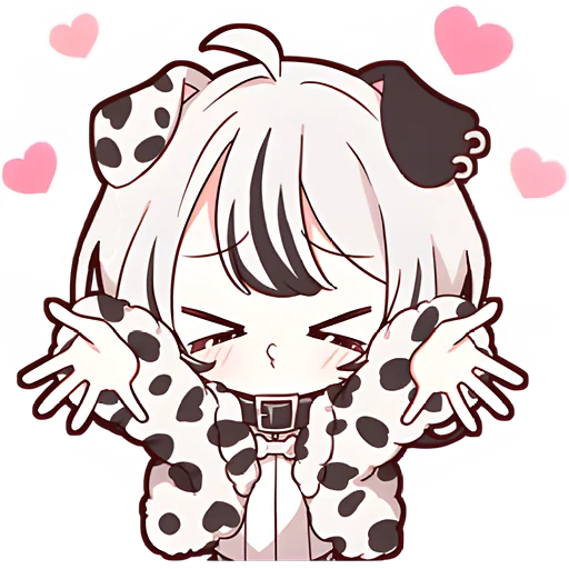 Эмодзи Далматинская тян | Dalmatian chan