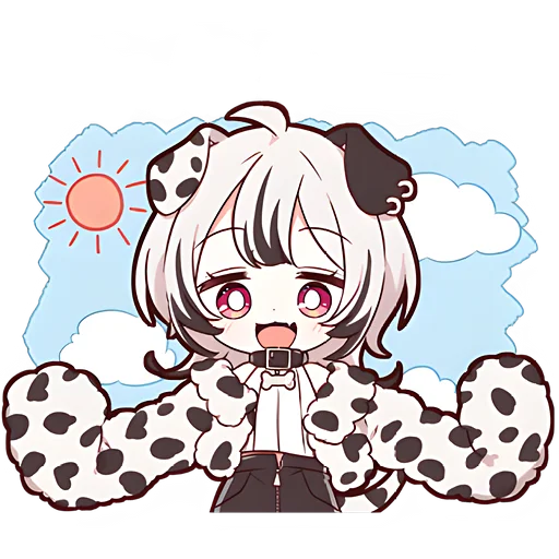 Эмодзи Далматинская тян | Dalmatian chan