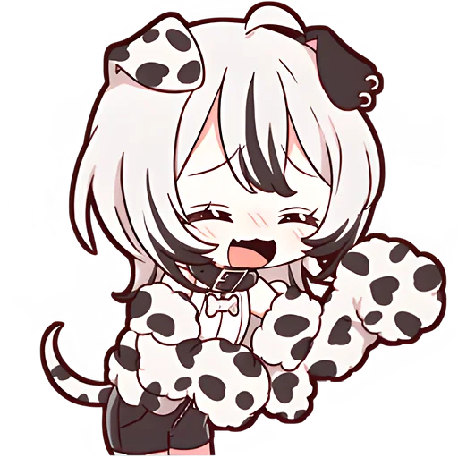 Эмодзи Далматинская тян | Dalmatian chan