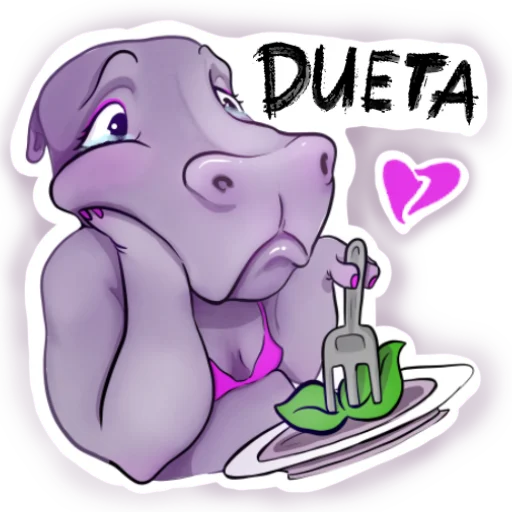 Эмодзи Darling Hippo