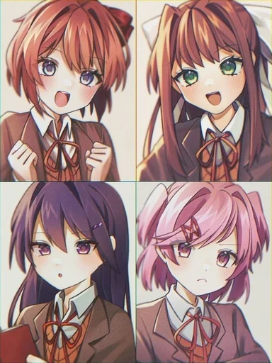 Эмодзи Doki Doki Literature Club