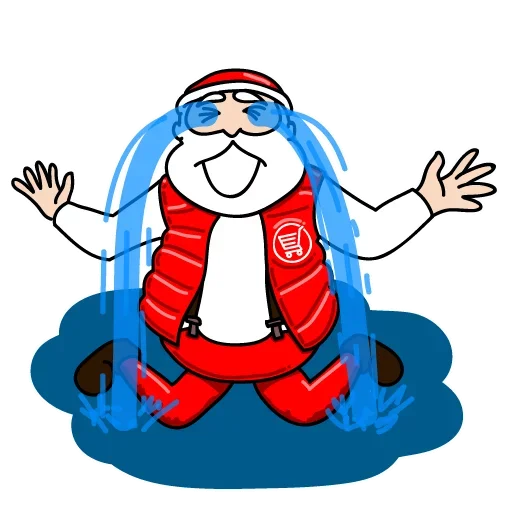 Эмодзи Дед Мороз Ох ох