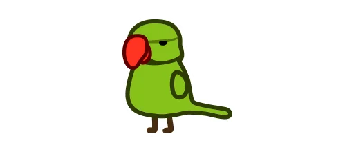Эмодзи Deformed Parrot