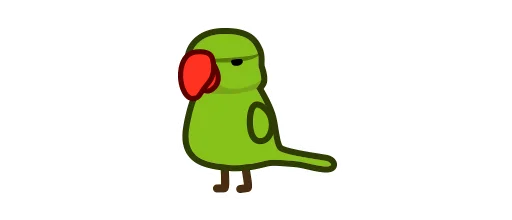 Эмодзи Deformed Parrot