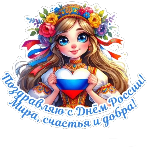 Эмодзи День России