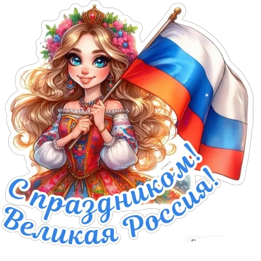 Эмодзи День России