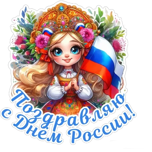 Эмодзи День России