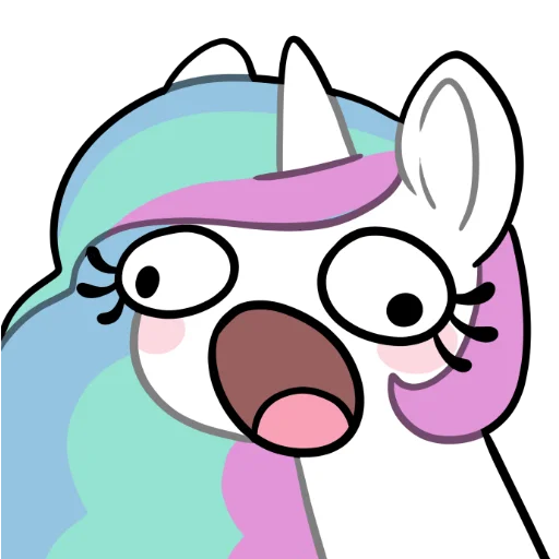 Эмодзи Derp Celestia