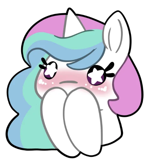 Эмодзи Derp Celestia